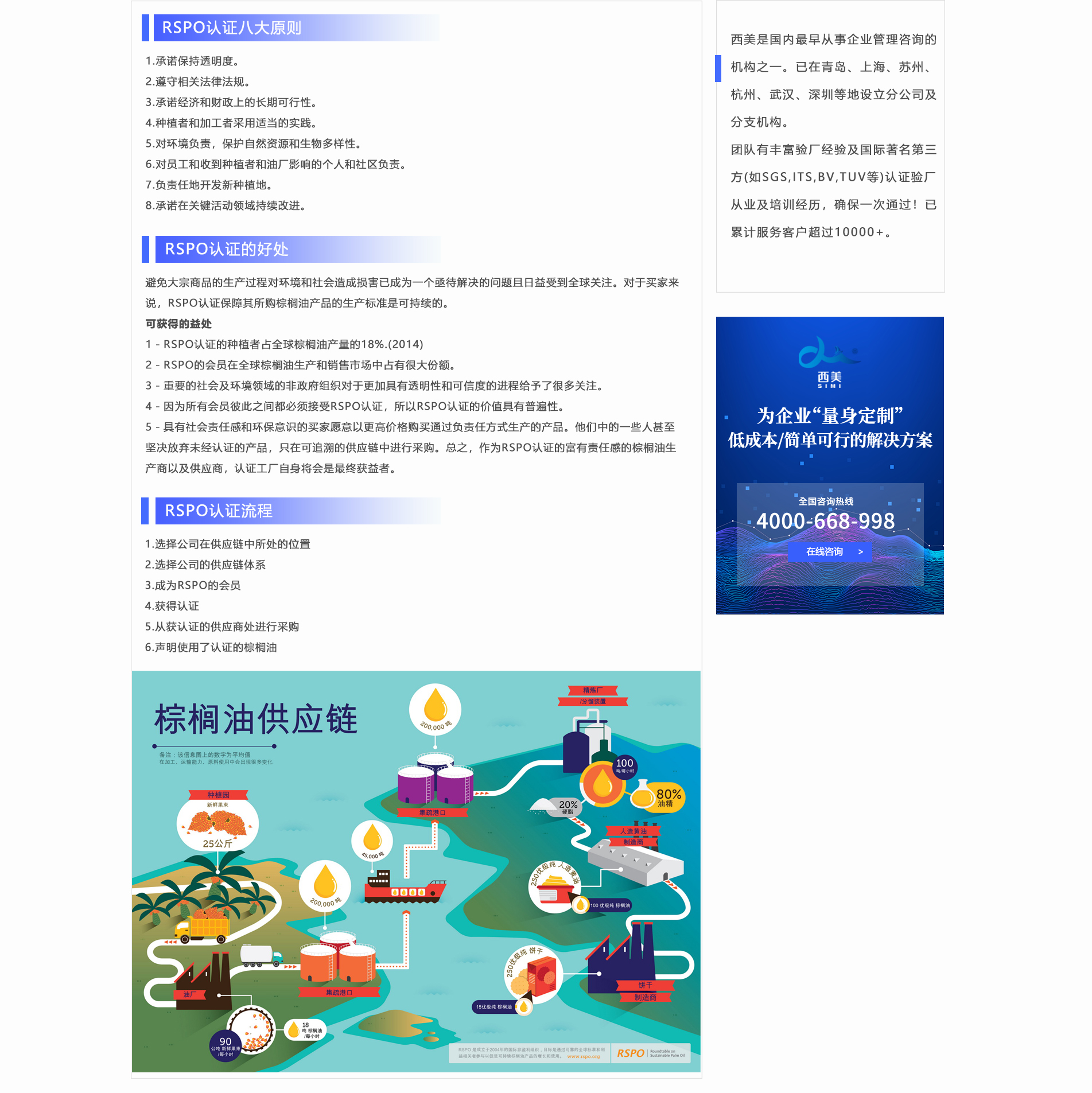 Rspo认证 西美咨询
