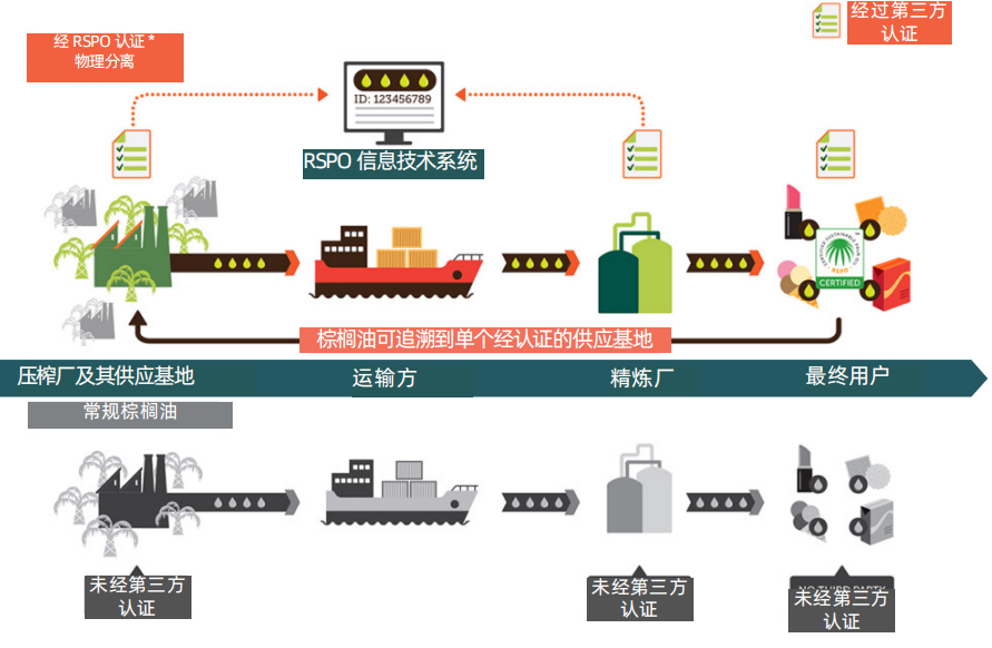 RSPO供应链认证的四种模式及证书交易介绍(图2)