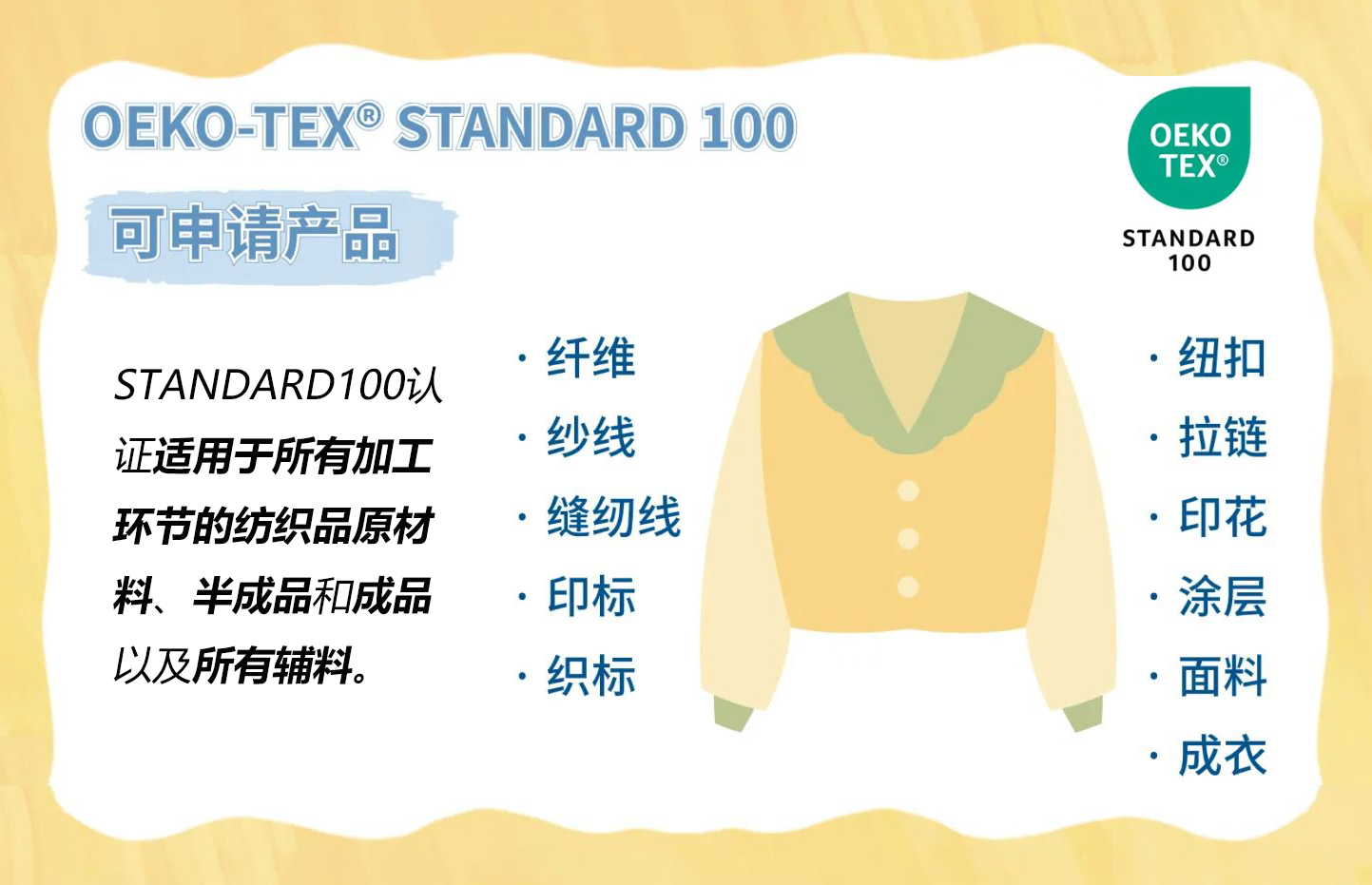 OEKO-TEX认证需要准备什么?证书检测什么项目?所有OEKO认证你想知道的问题都在这里!(图1) OEKO-TEX认证需要准备什么?证书检测什么项目?所有OEKO认证你想知道的问题都在这里!(图1)
